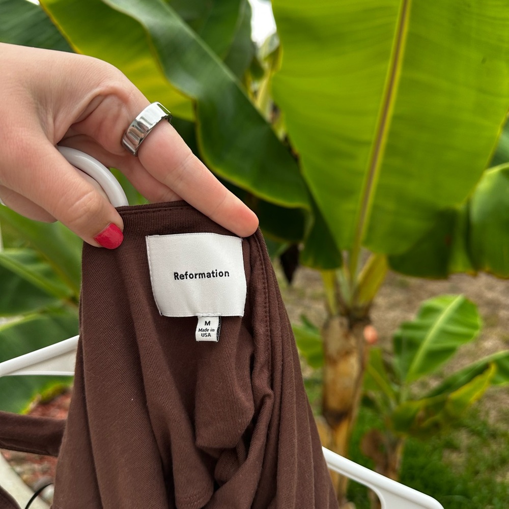Brown Halter Top by Reformation
